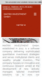 Mobile Screenshot of matrix-investment.com